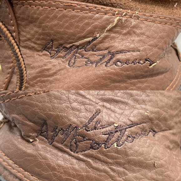 Apple Bottoms Narele Faux Fur Brown Vegan Material Buckle Lace Up Winter Boots 7 - Picture 9 of 9